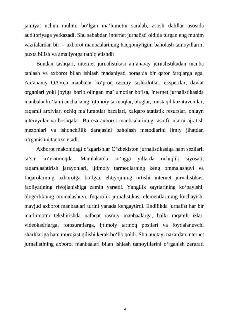 Internet jurnalistining axborot manbaalari bilan ishlash tamoyillari 4
