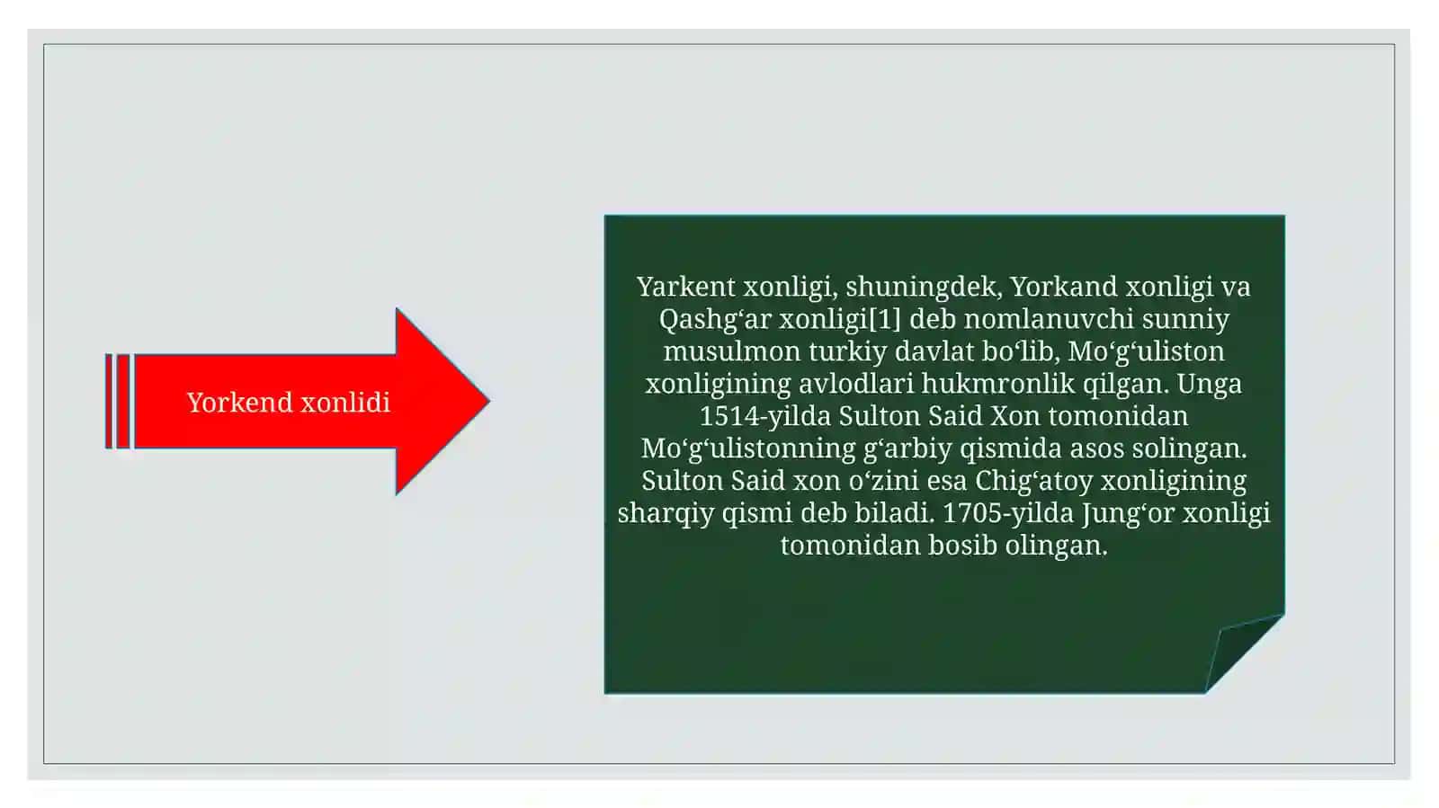 Buxoro xonligi,Qozoq xonligi va Yorkend xonligi o‘rtasida Farg‘ona vodiysi uchun kurash 4