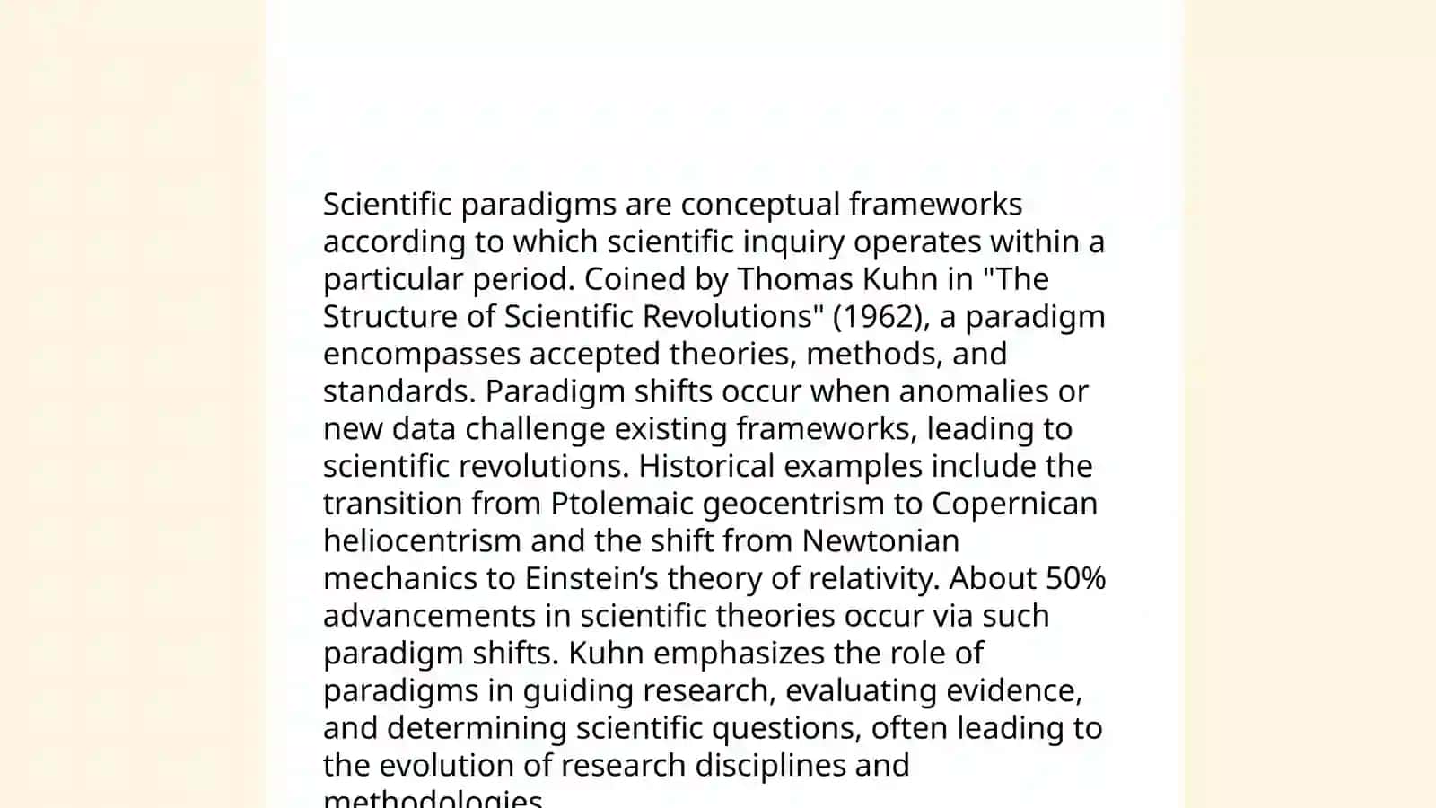 Paradigm Shifts 4