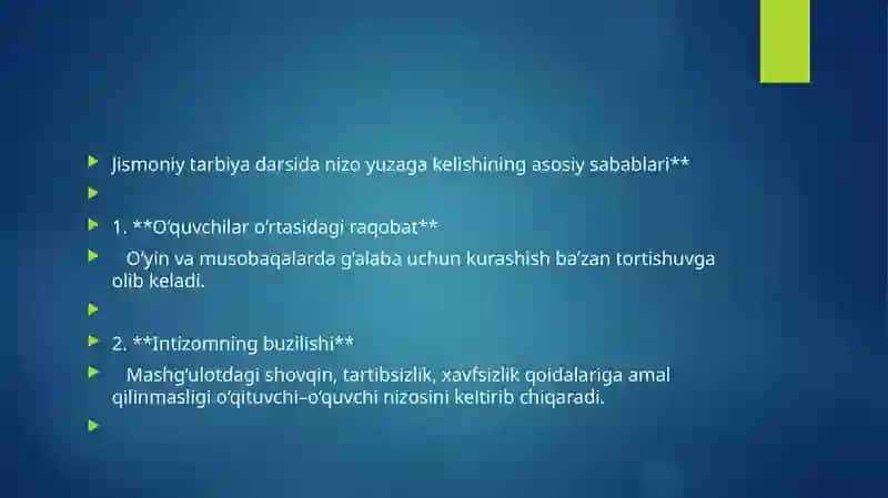 JISMONIYTARBIYA O'QITUVCHISI FAOLIYATIDA NIZO PSIXOLOGO-PEDAGOGIK MUAMMO SIFATIDA 4