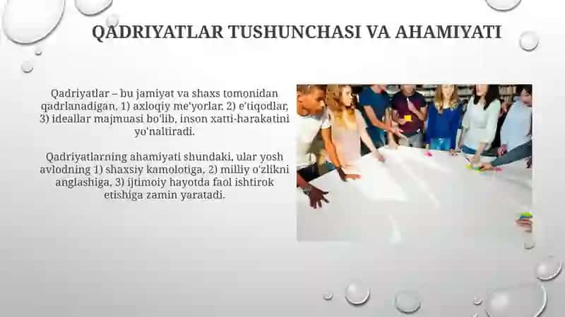 Yoshlartarbiyasidaqadriyatlaroʻrni 4