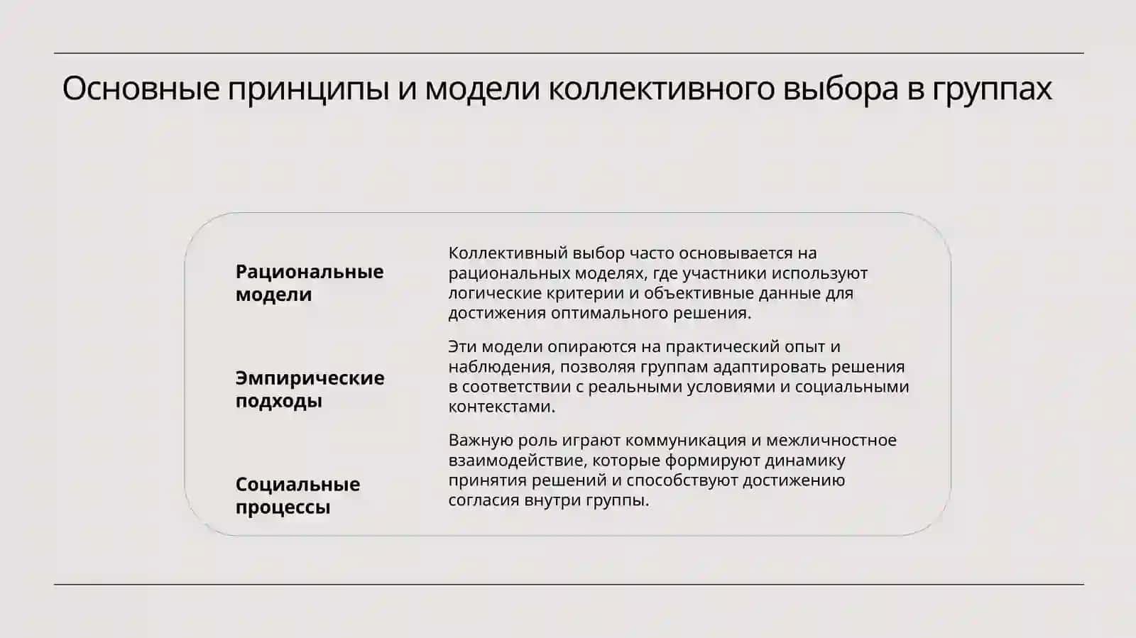 Понятие группавой принятие решения 4