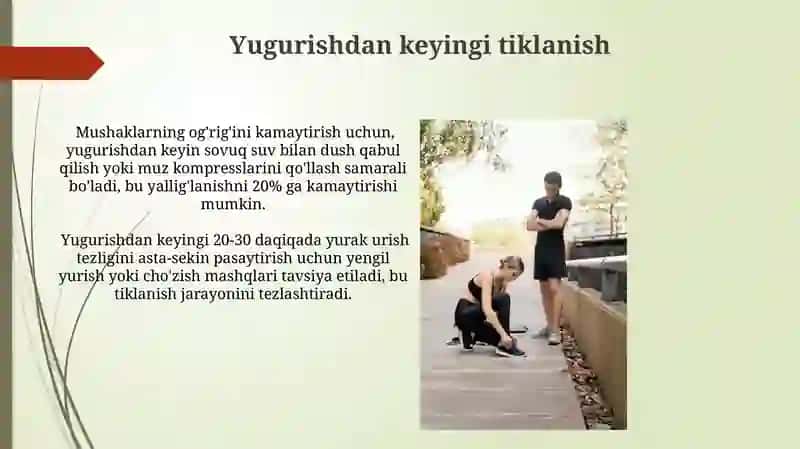 Yugurish texnikasi oʻrgatish 4