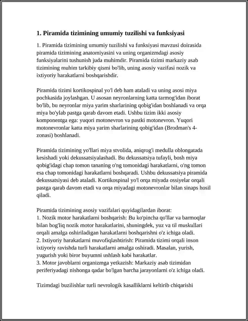 PIRAMIDA VA EKSTRAPIRAMIDA TIZIMLARI HAQIDA TUSHUNCHA (ANATOMIYA) 4
