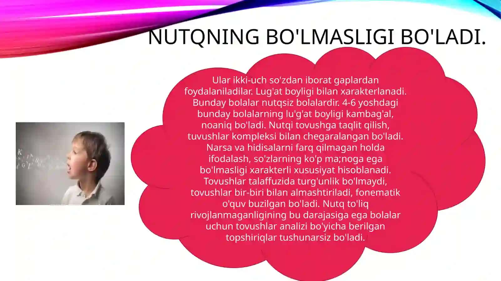 nutq kamchiligi bulgan bolalarni psixologik pedagogik tavsifi 4