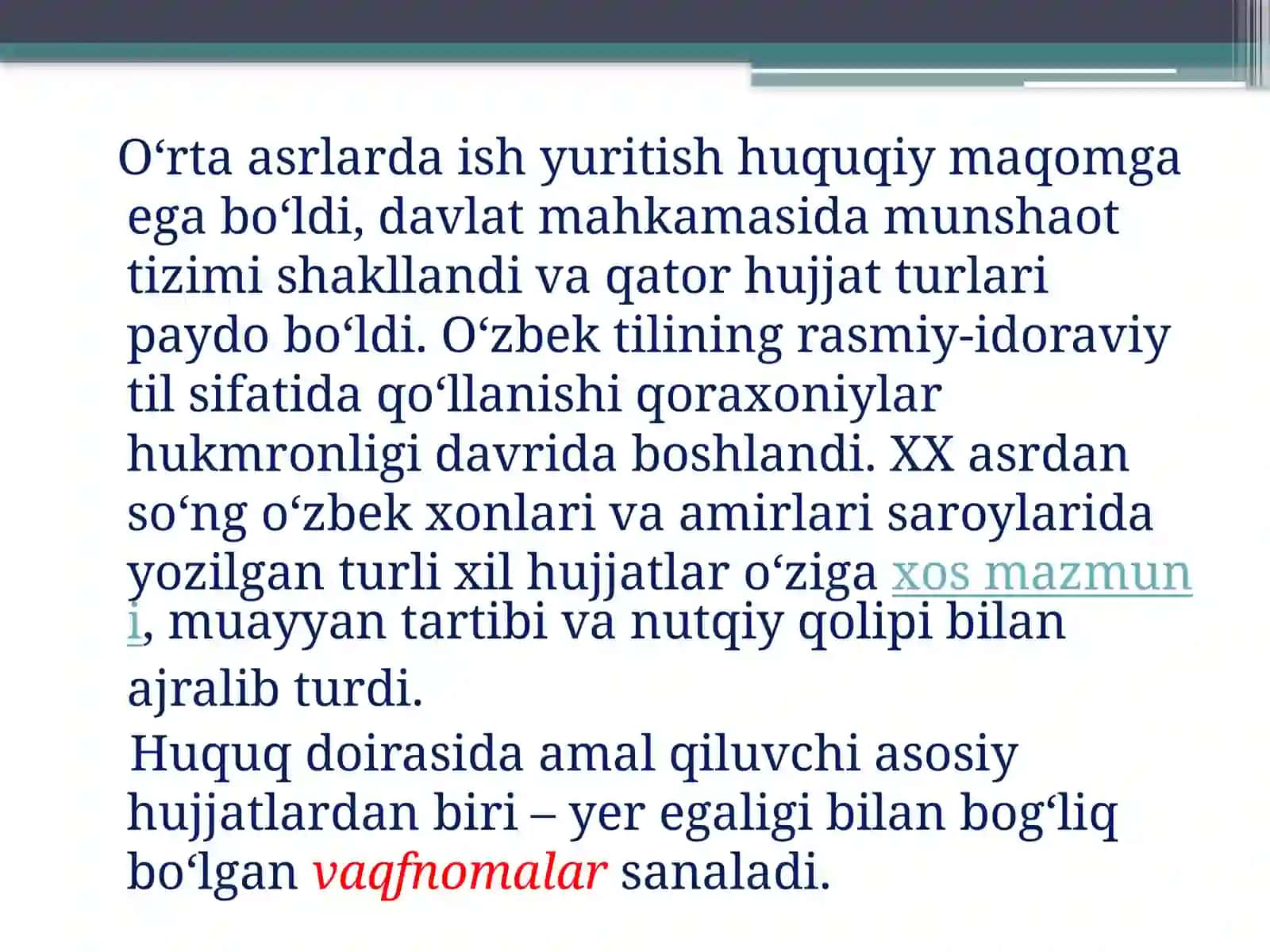 Sohada Hujjat Yuritish Asoslari 4