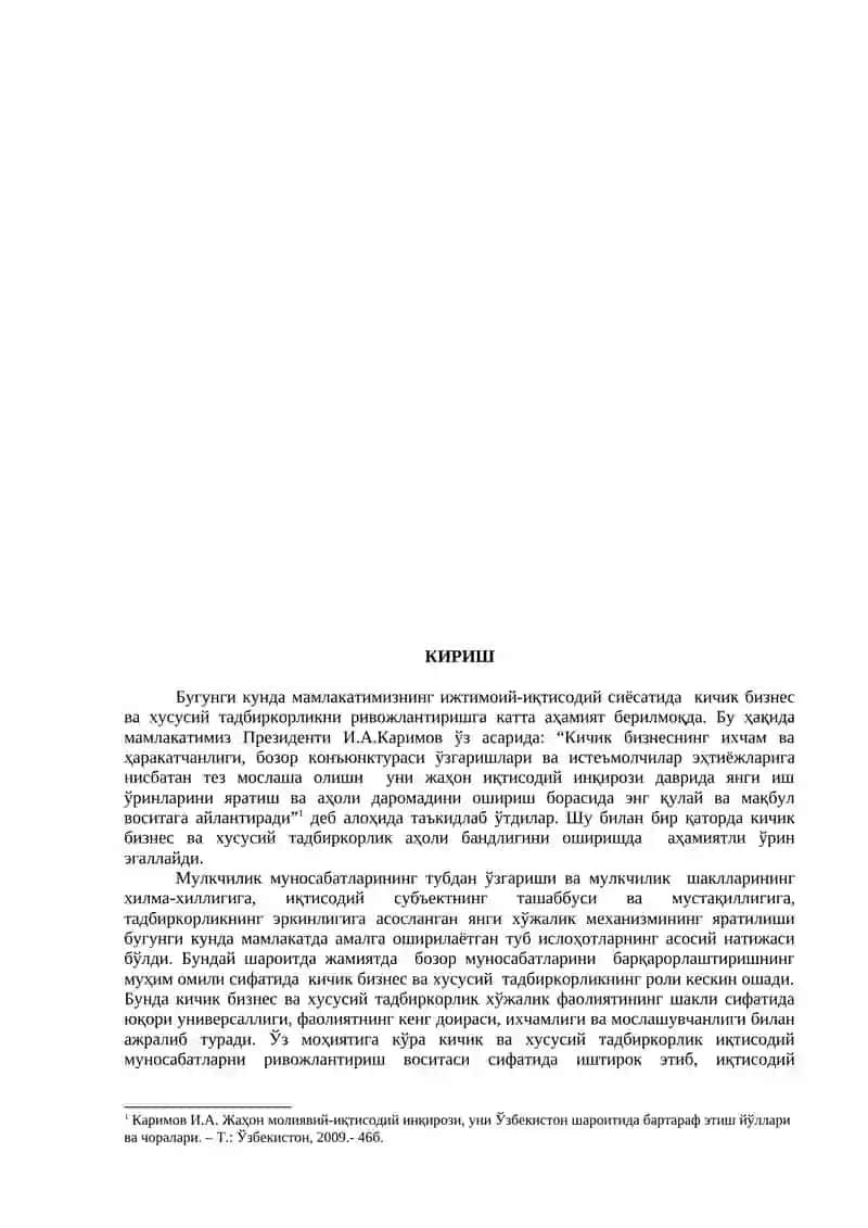 Кичик бизнес субъектларида маркетинг фаолиятини ташкил этиш 4