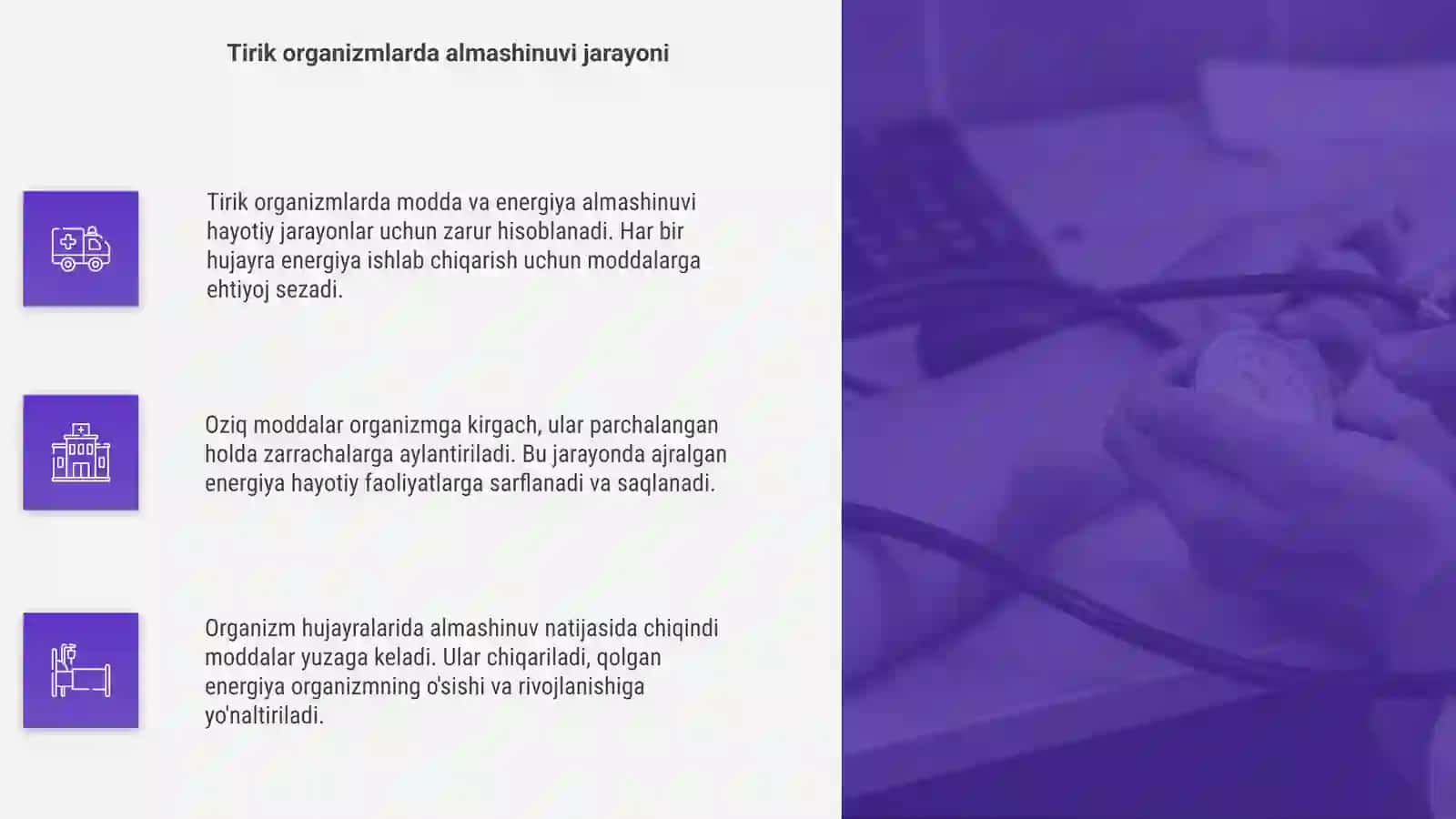 Modda va energiya almashunivi 4