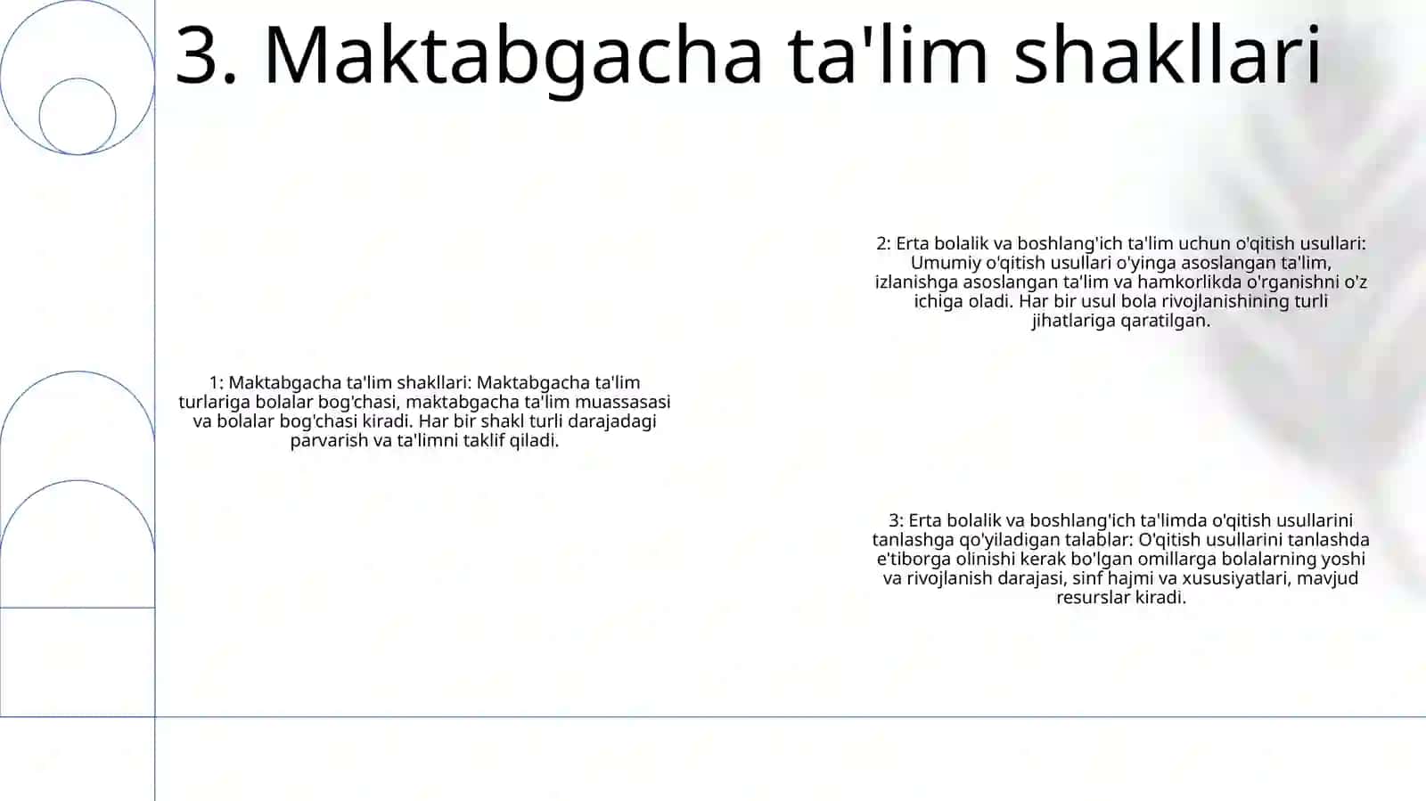Maktabgacha Va BoshlangʻIch TaʼLim Oluvchilarni OʼQitish Shakllari 4