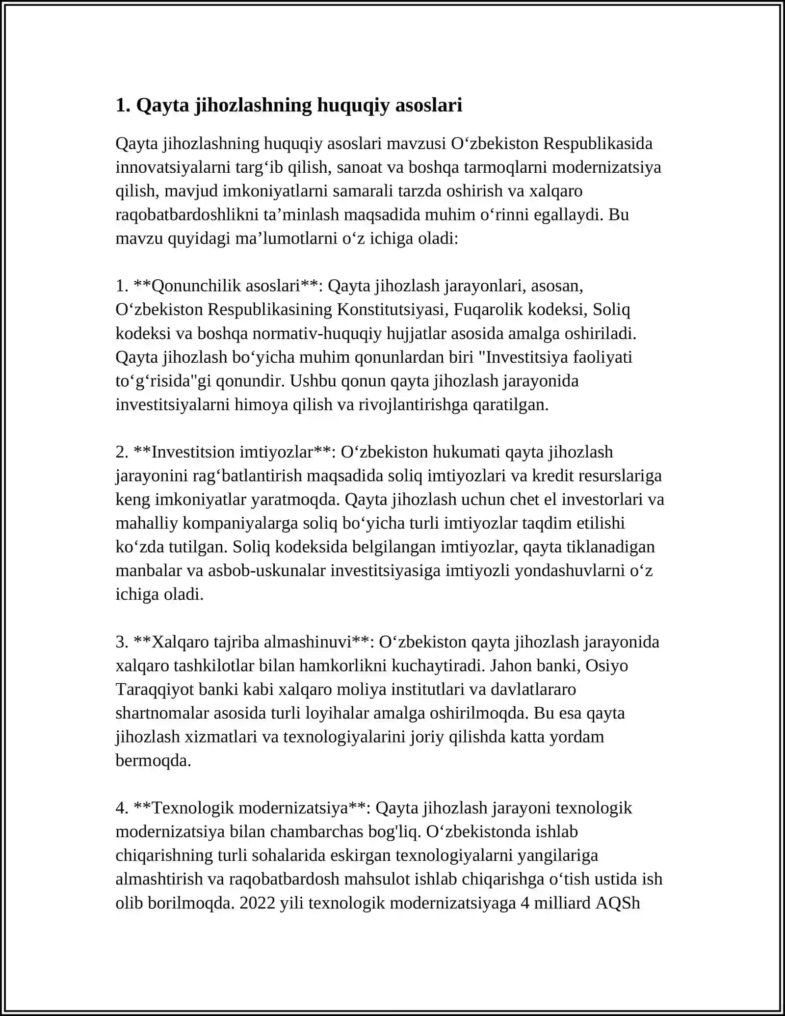 XORIJIY MAMLAKATLARDA AVTOMOTOTRANSPORT VOSITASINI QAYTA JIHOZLASH 4