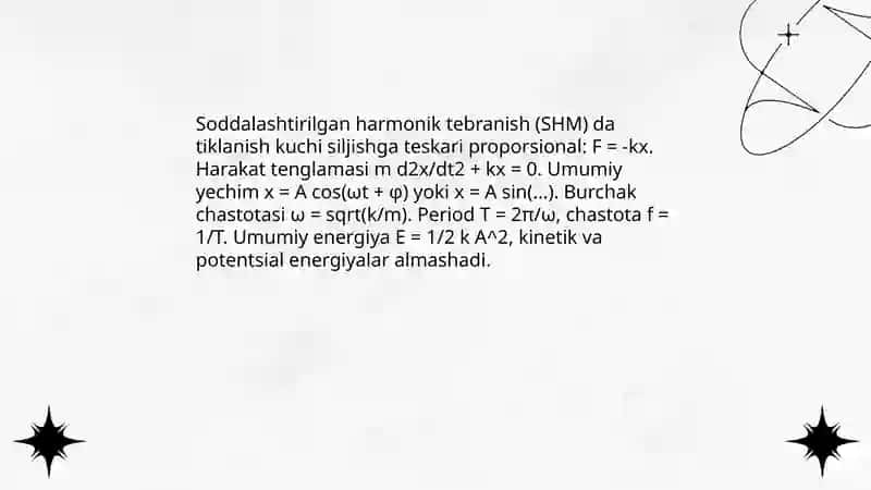 Mexanik tebranishlar 4