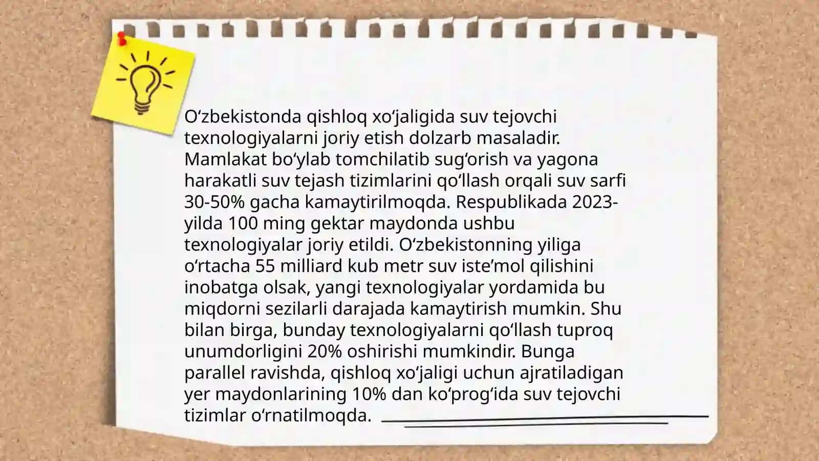 Mustaqillik yillarida O'zbekistonda irrigatsiya sohasida amalga oshirilayotgan islohotlar 4
