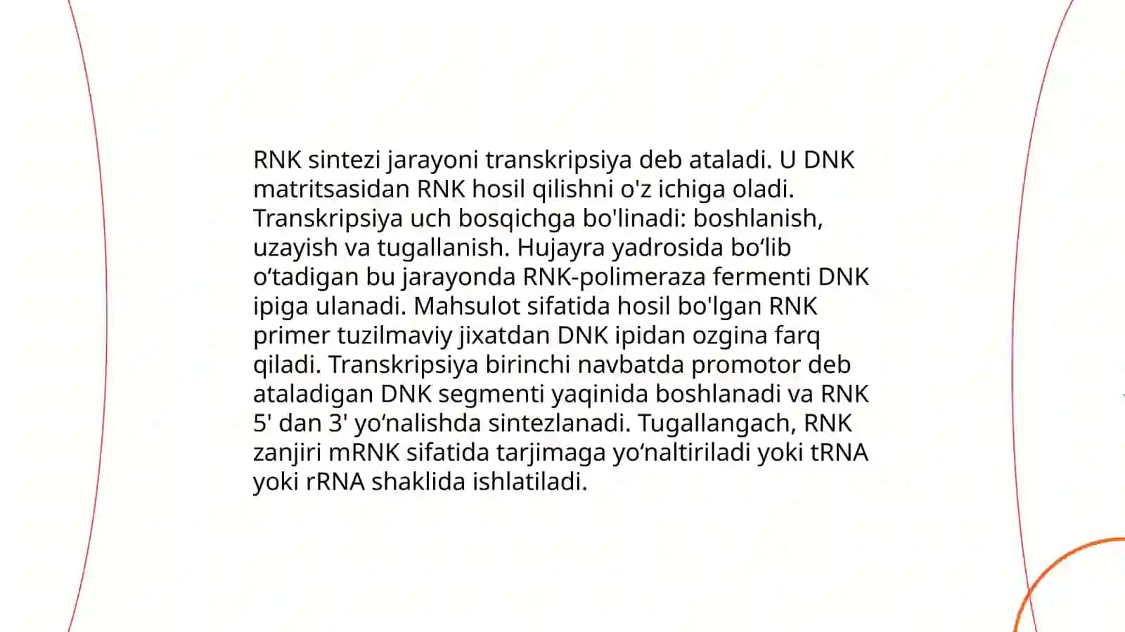 Hujayrada DNK va RNK sintezi xromatin va uning faoliyati hujayraning qayta tiklanishi endoreproduksiya 4
