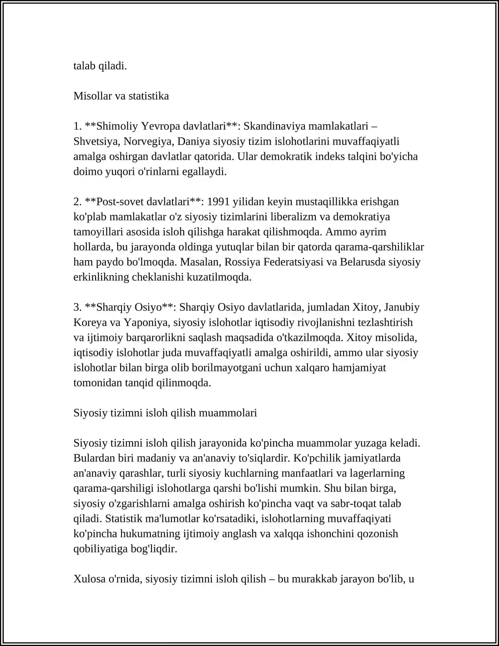 MUSTAQILLIK YILLARIDA DAVLAT BOSHQARUVI TIZIMIDA AMALGA OSHIRILGAN ISLOHOTLAR 4