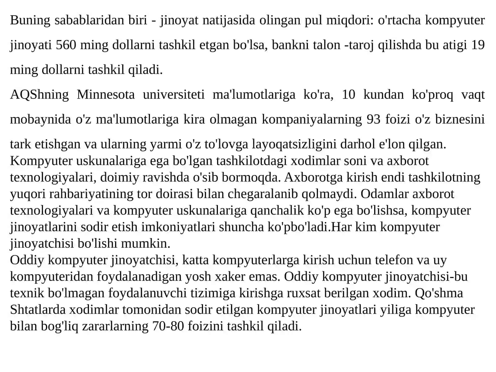 Kompyuter tarmoqlariga ruxsatsiz kirish va buzish 4