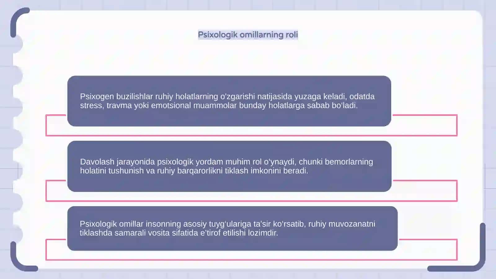 Psixogen buzilishlar va ularni davolashda psixologik yordamning o'rni 4