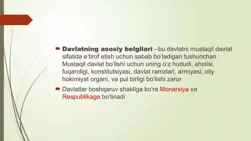 Davlatning boshqaruv va tuzilish shakllari 4