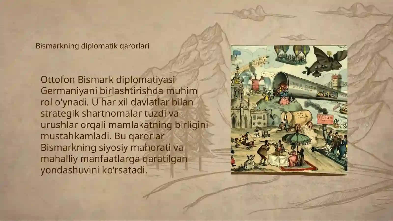 Ottofon Bismark tomonidan Germaniyani birlashtirish siyosati 4