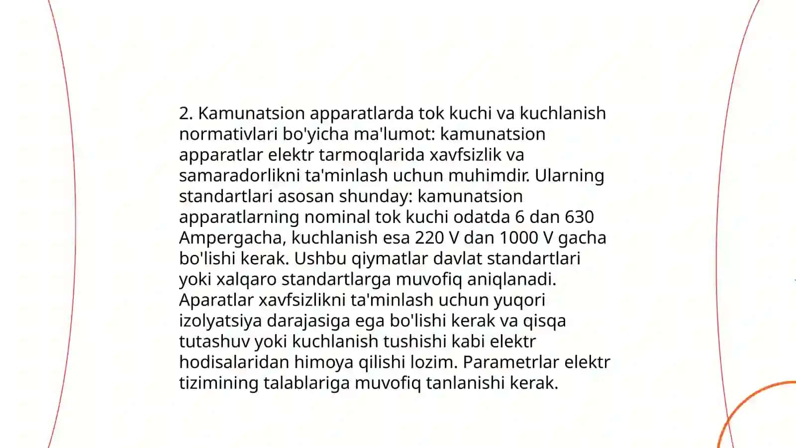 Kamukatsion apparatlarda ish bajarishda elektr havfsizligi 4