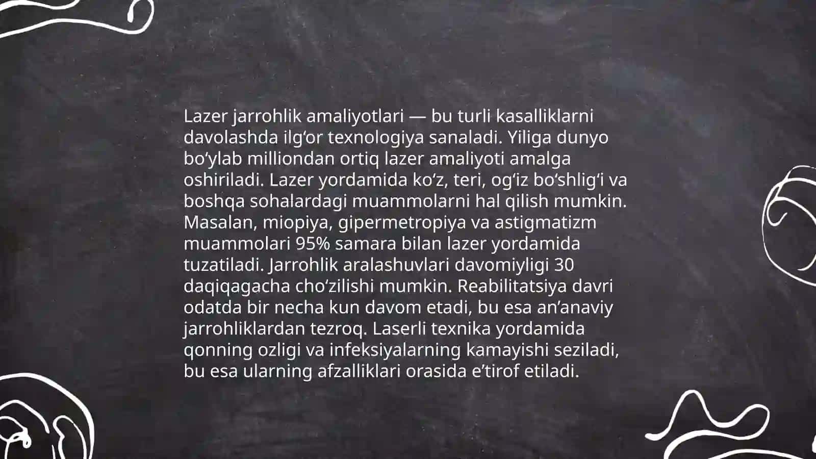 Lazerning tibbiyotda qo‘llanilishi 4