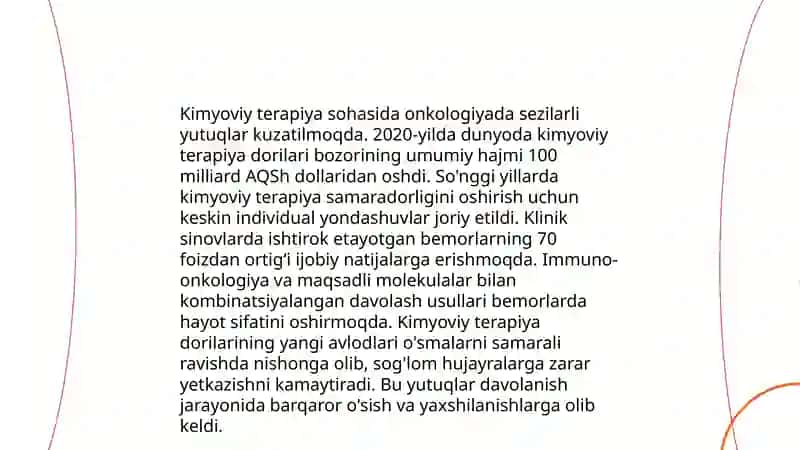 Tibbiyotda kimyoning yutuqlari 4