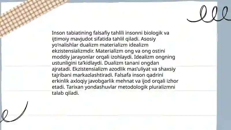 Inson falsafasi.Qadriyatlsr falsafasi 4