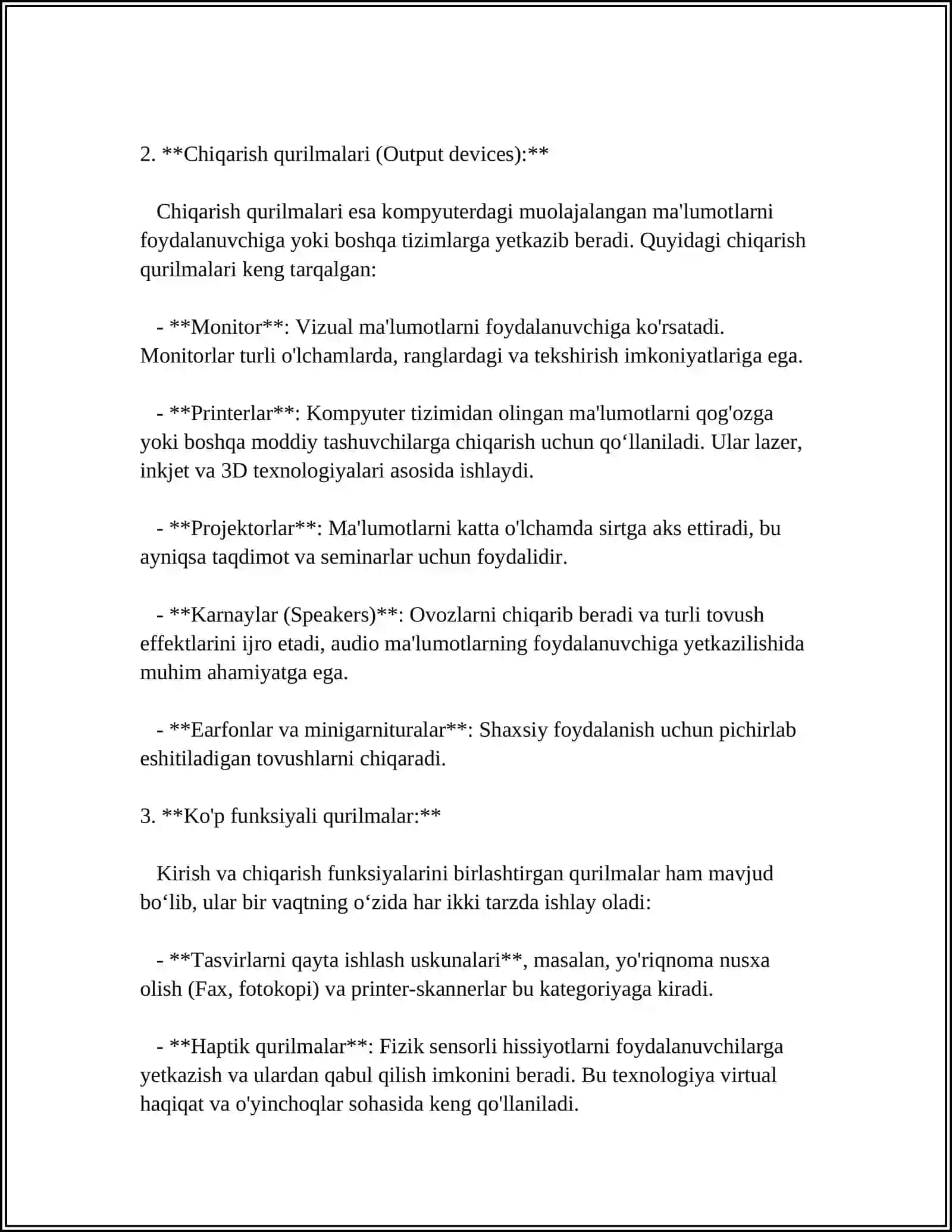 KIRITISH-CHIQARISH KANALLARI VA PROTSESSORLARI 4