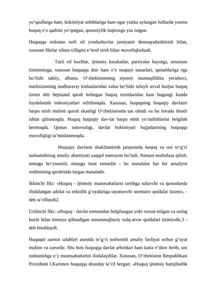 Huquqning mohiyati haqidagi nazariyalar 4
