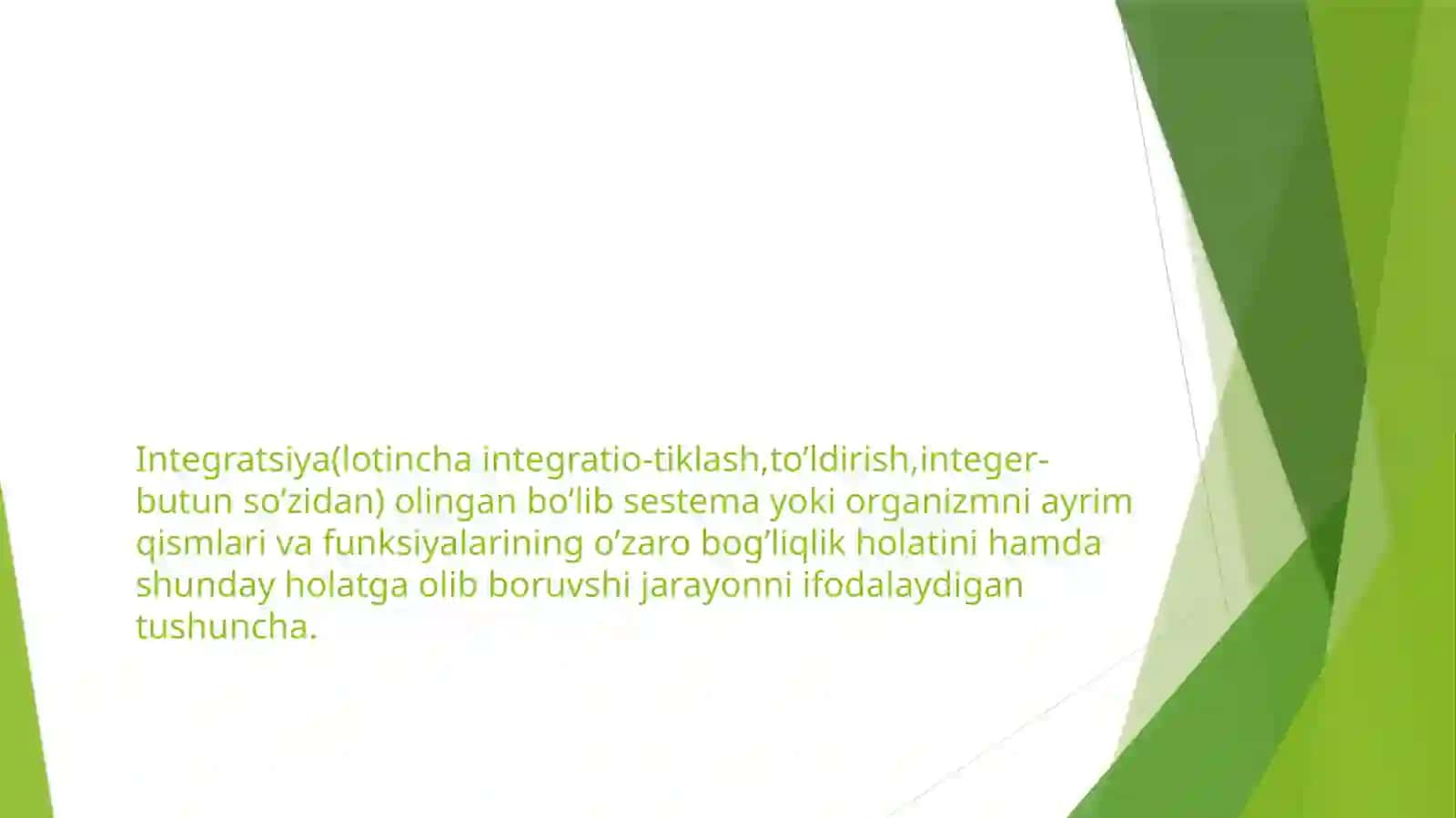 Integratsiyalashgan darsning turlari.Integratsiyalashgan darslarni tashkil etishning samaradorligi 4
