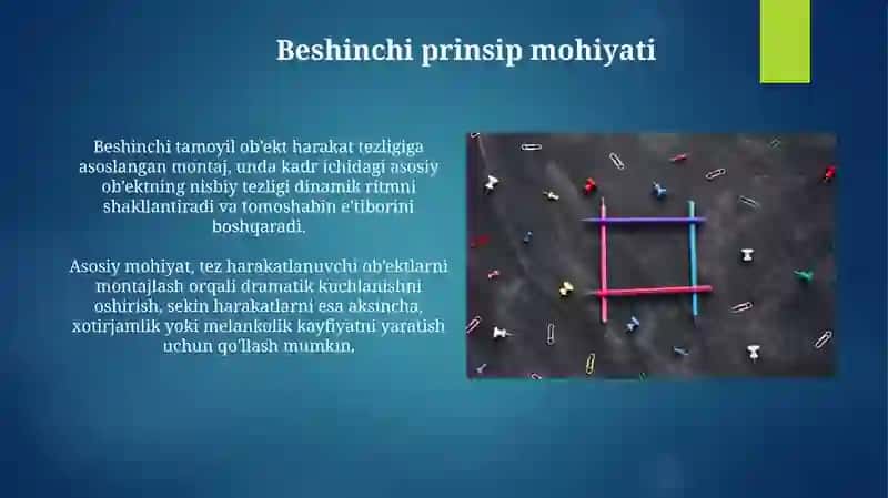 Montaj va harakat tezligi 4