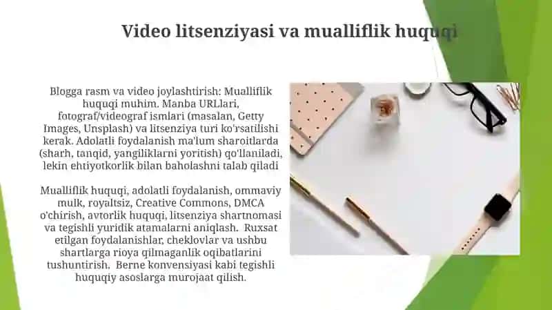 Bloglarda fotosurat va videotasvirlarni joylashtirish qoidalari 4