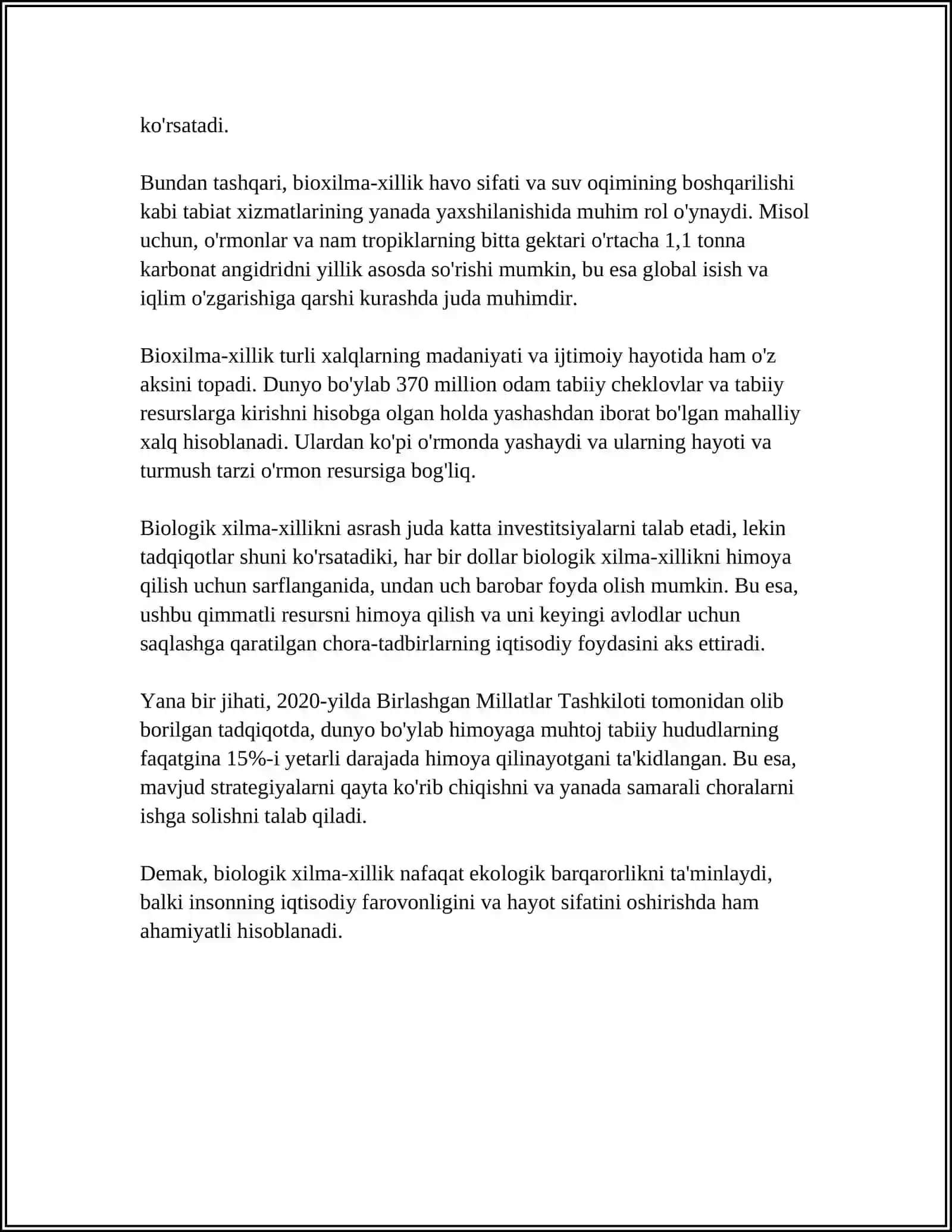 BIOXILMA- XILLIK VA ATROF- MUHIT MUHOFAZASI 4