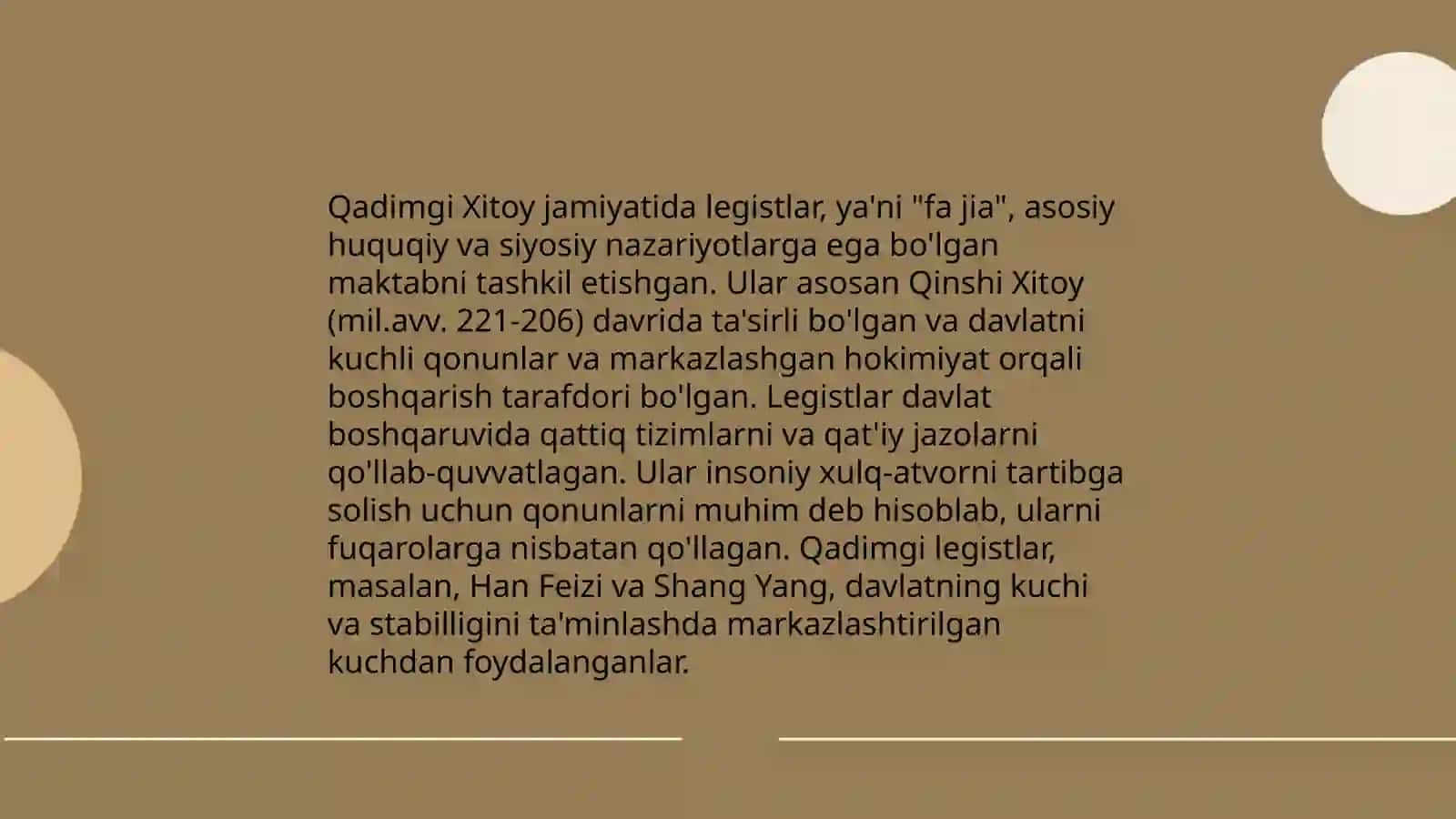 Konfutsiychilikning asosiy tamoyillari 4