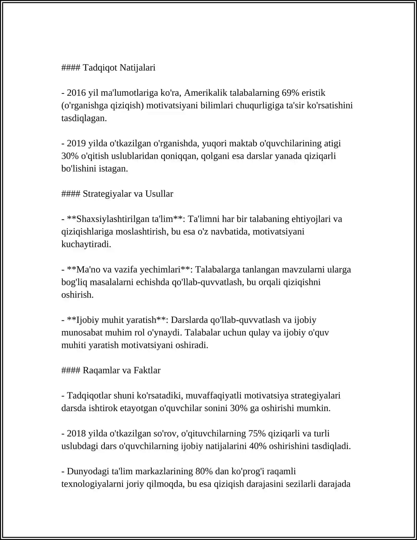 TALABALARNI PEDAGOGIK FAOLIYATGA TAYYORLASH TAKTIKASI 4