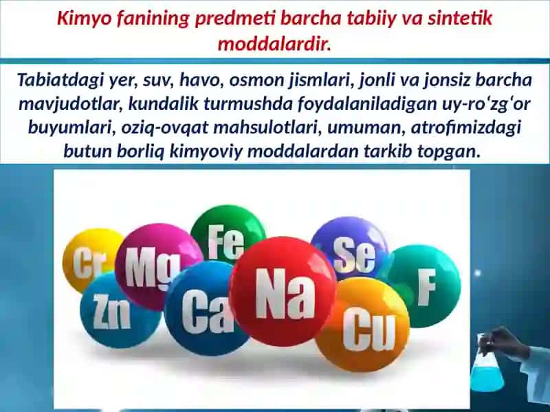Kimyo fani va uning vazifalari fan sifatida rivojlanish tarixi 4