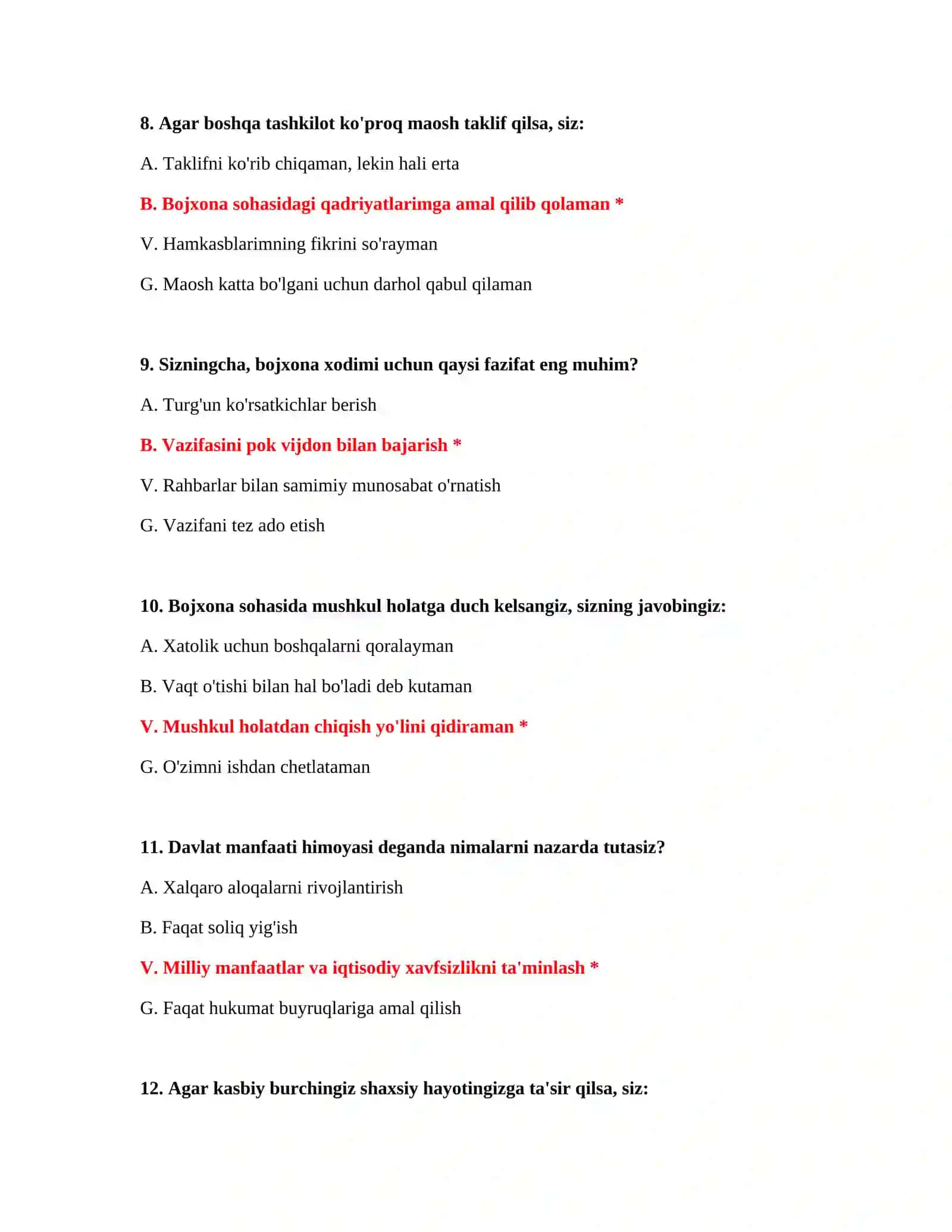 Bojxona Psixologik Testlar PDF 4