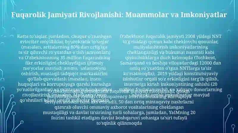O'zbekistonda demokratik fuqarolik jamiyati asoslarining shakllanishi 4