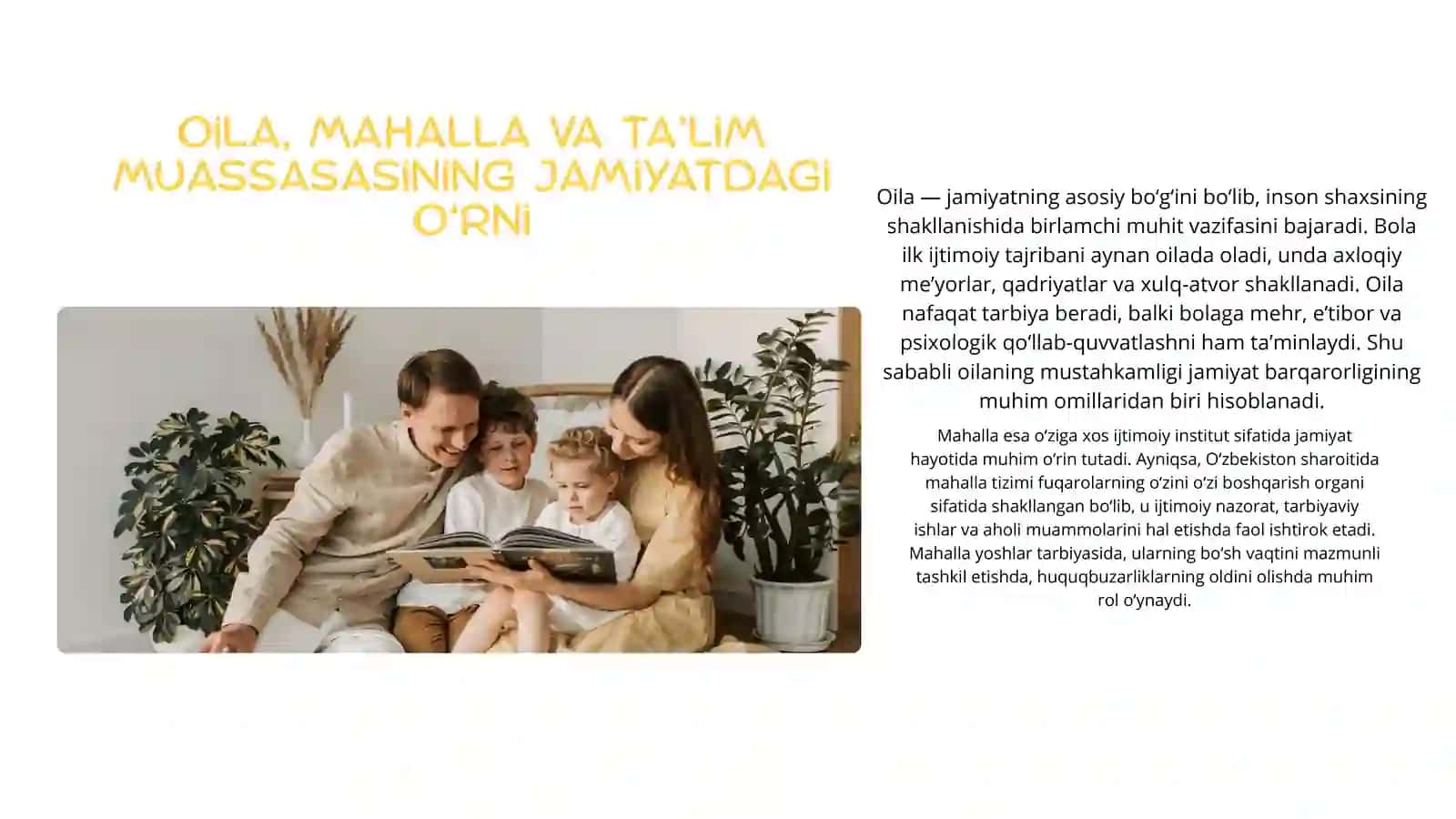 Oila mahalla va taʼlim muassasasi ijtimoiy- pedagogik hamkorligi 4