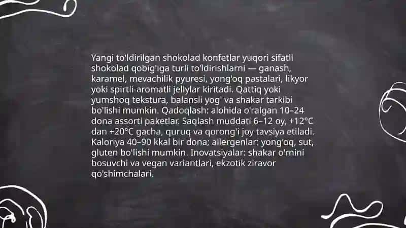 Yangi shokoladli truffle va bonbonlar 4