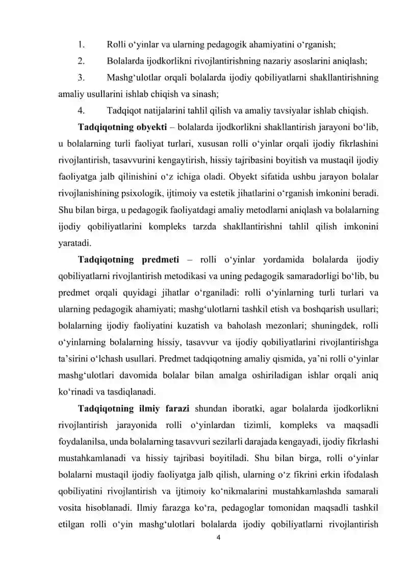 Roʻlli oʻyinlar orqali bolalarda mustaqil ijodkorlikni rivojlantirish 4
