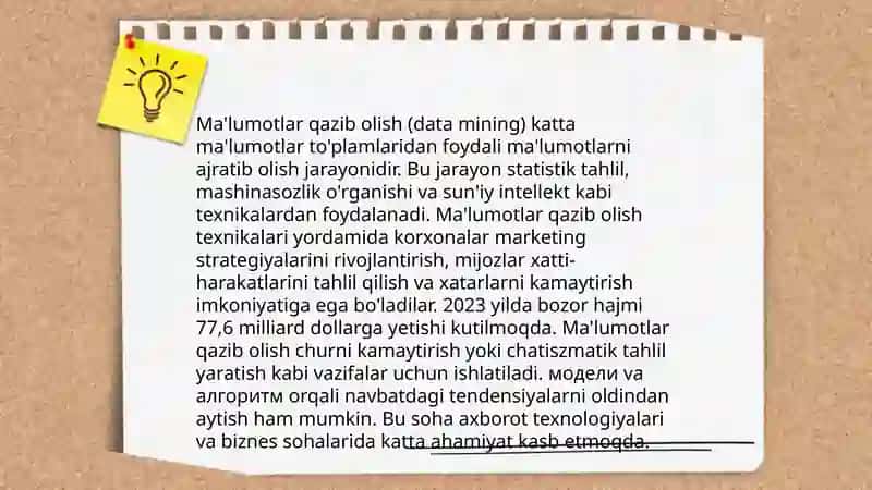 Avtomatik matn tahlili 4