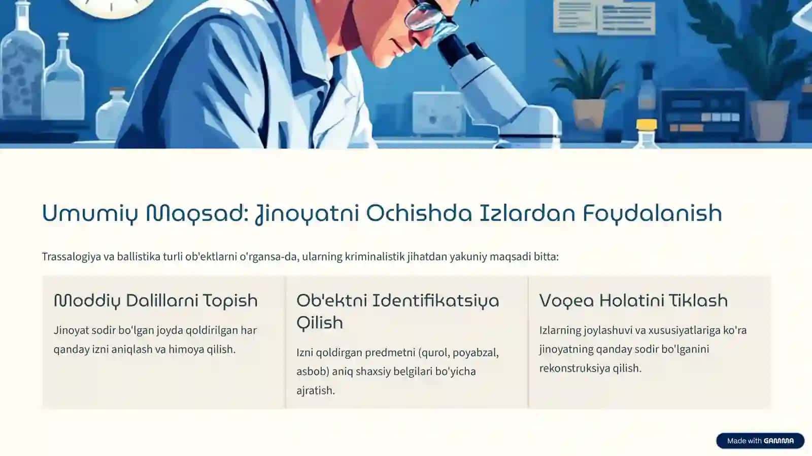 Kriminalistik Trassalogiya Va Ballistika: O'xshashliklar Va Farqlar 4