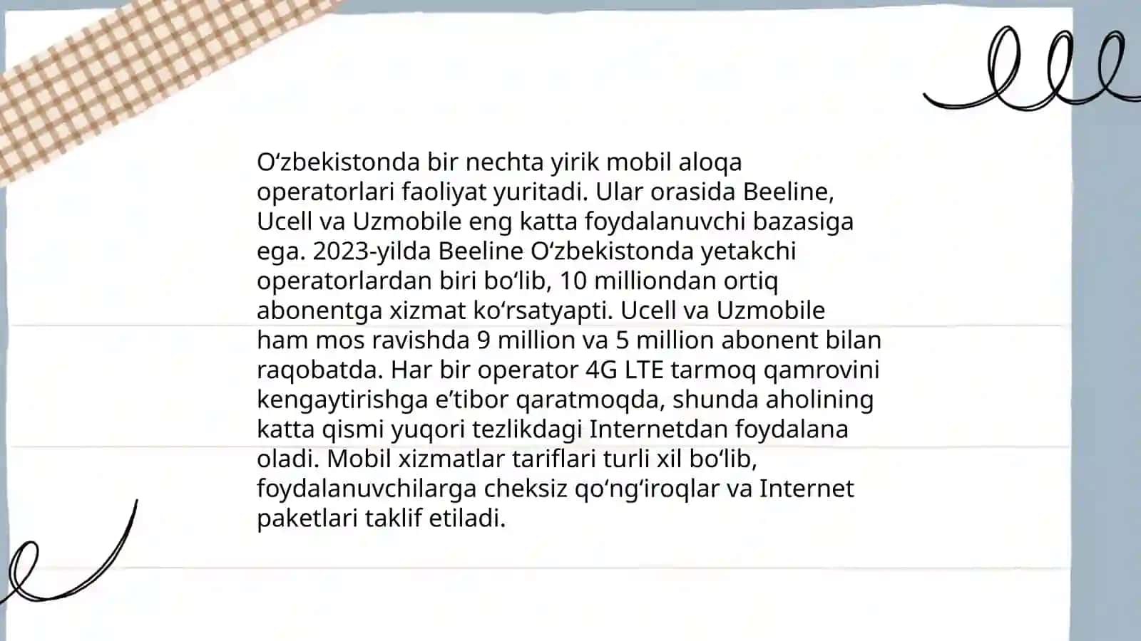 Mobil internet aloqlari 4