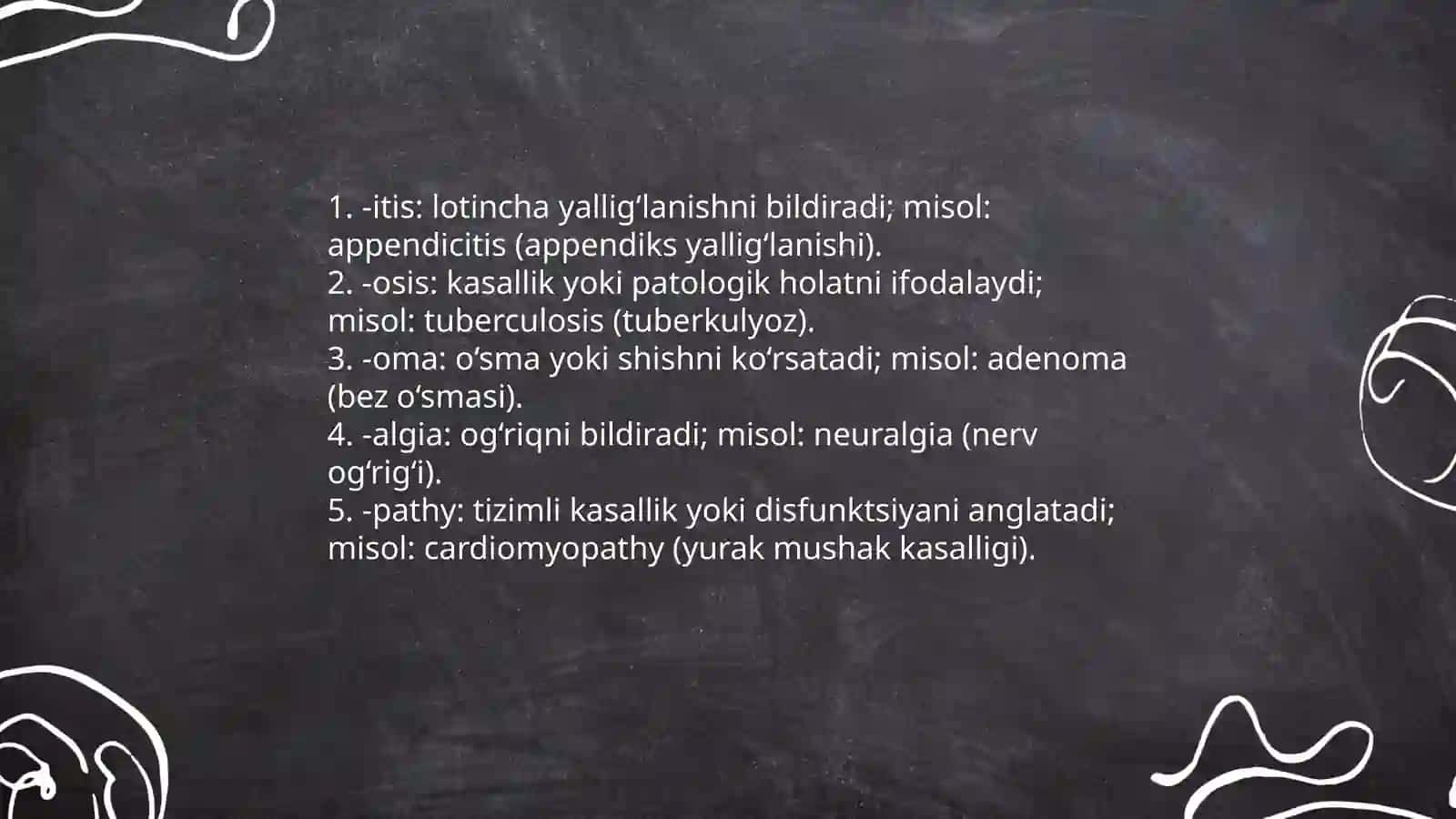 Lotincha kasallik nomlarining tuzilishi 4