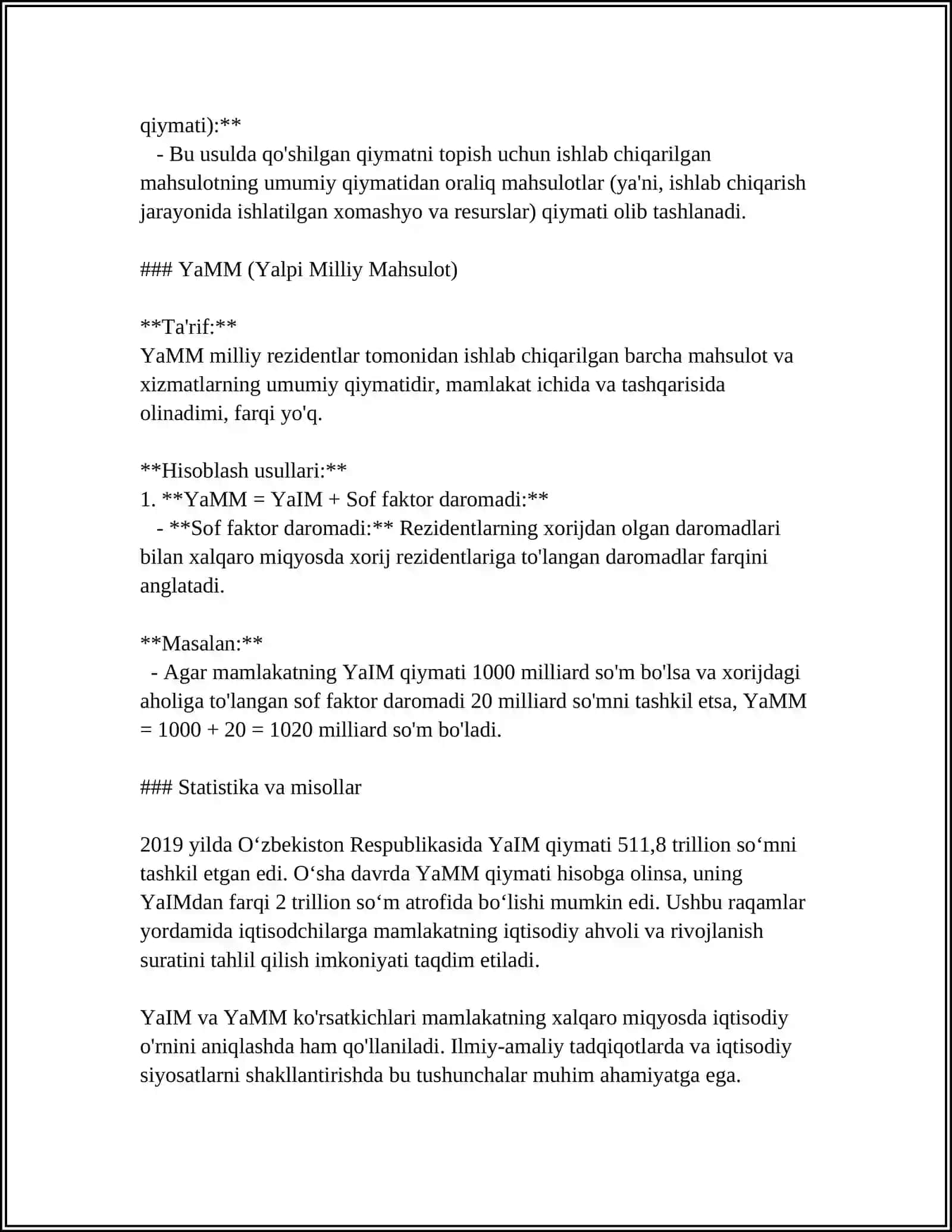 ASOSIY MAKROIQTISODIY KOʻRSATKICHLAR VA ULARNI HISOBLASH 4