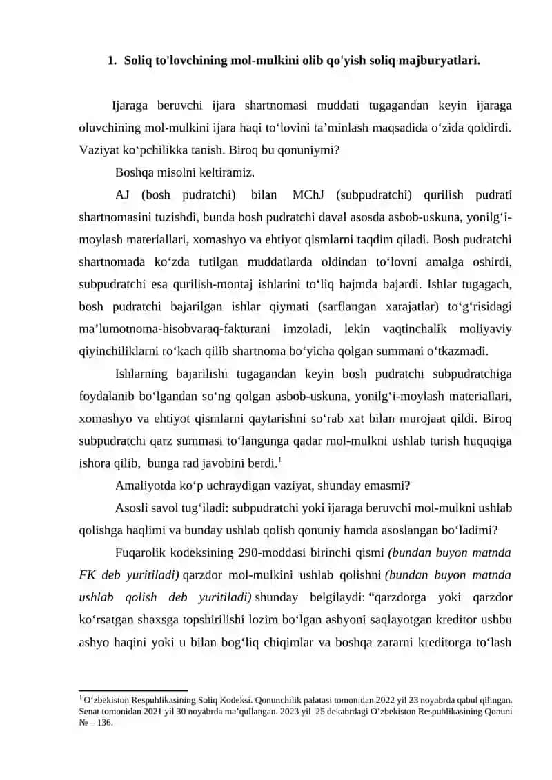 Soliq majburyatlari va soliq yukini izchillik bilan kamaytirish tizimi 4