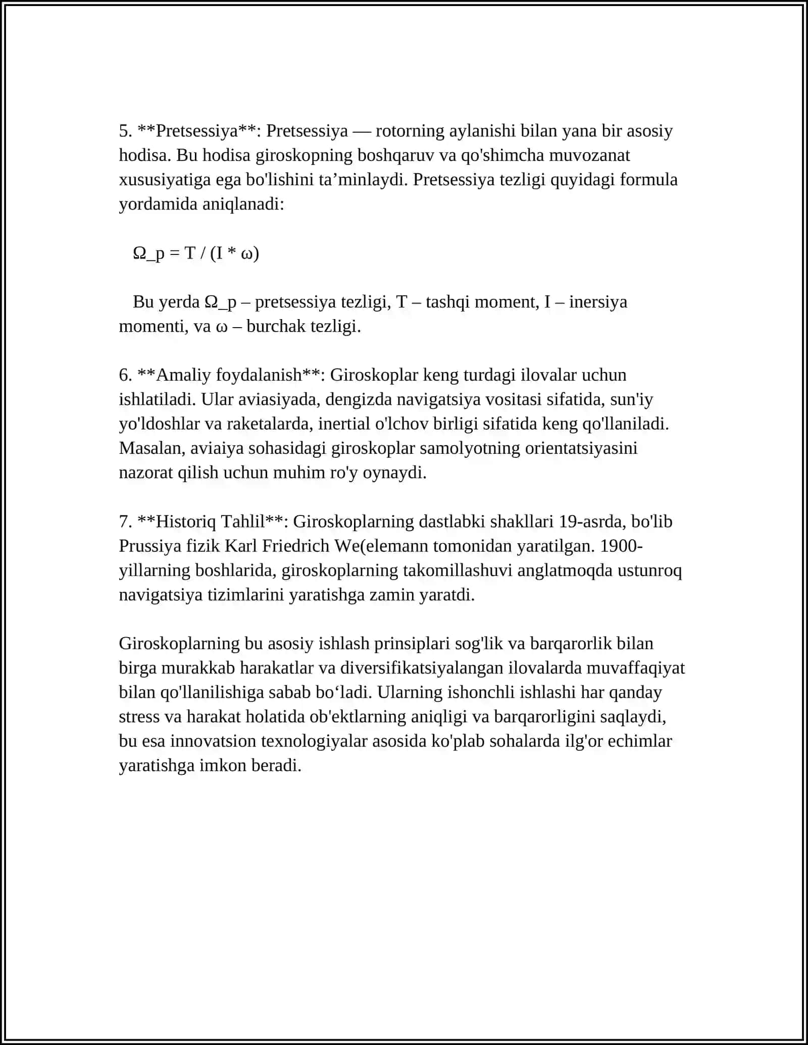 REFERAT: GIROSKOPLAR 4