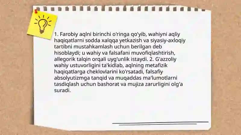 Abu Nasr Forobiy va G'azzoliyning falsafa ilmiga oid qarashlarini qiyosiy tahlil etish 4