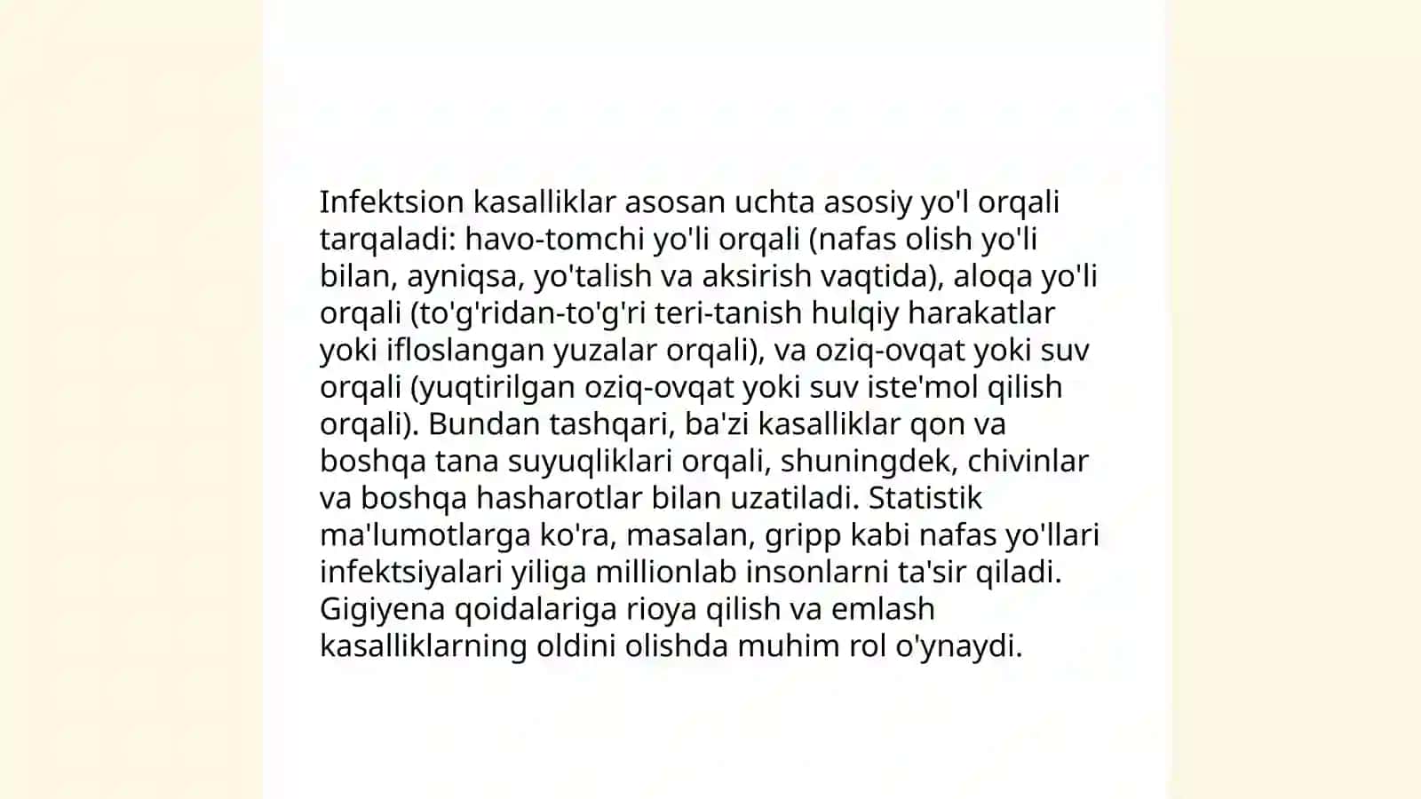 Infeksiya haqida tushuncha Infeksiyon kasaliklar 4