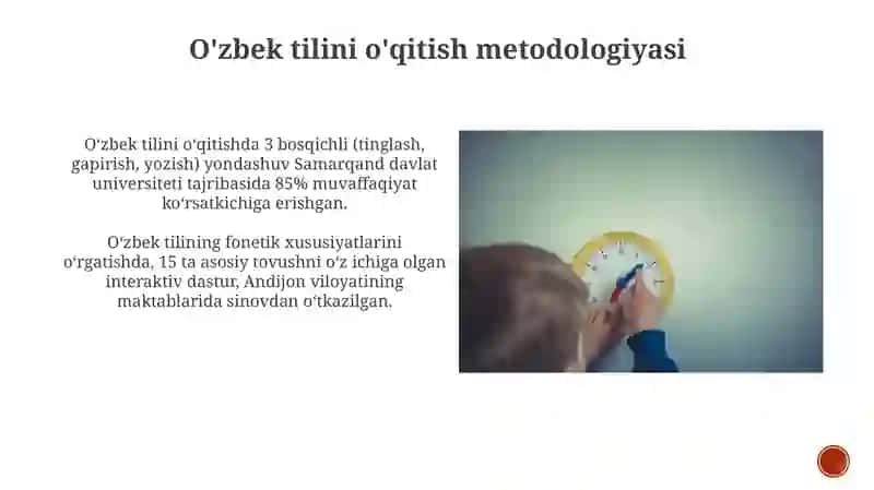 O'zbek tilini o'qitish metodikasi 4